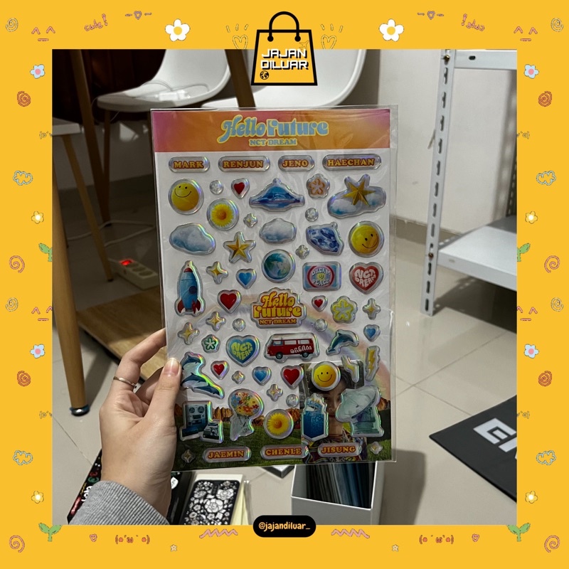 NCT DREAM Hello Future MD Hologram Epoxy Sticker + Photocard Set