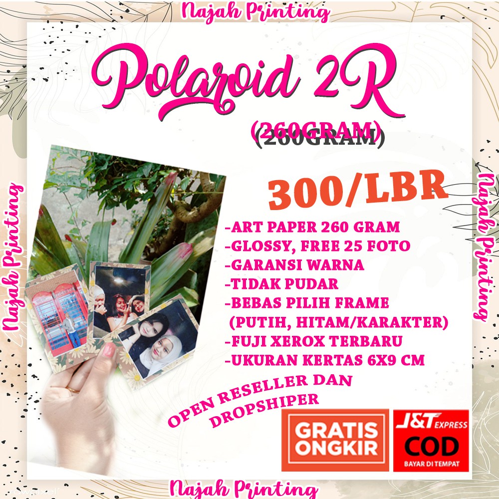 POLAROID 2R POLAROID NCT POLAROID CUSTOM CETAK FOTO 2R POLAROID EXO POLAROID POLAROID BTS