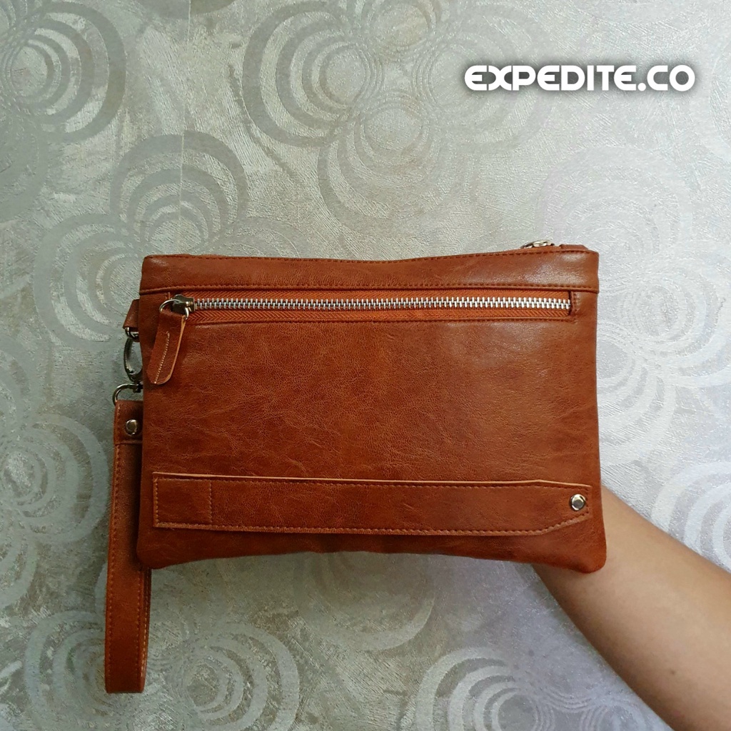 Expedite.co// Handbag Ghege Premium / Tas Tangan Pria Kulit / Tas Pria / Hanbag Pria / Pouch Pria