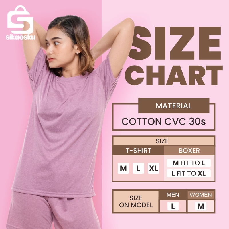 Celana pendek santai / boxer pria wanita / polos bahan kaos katun 30s adem dan nyaman