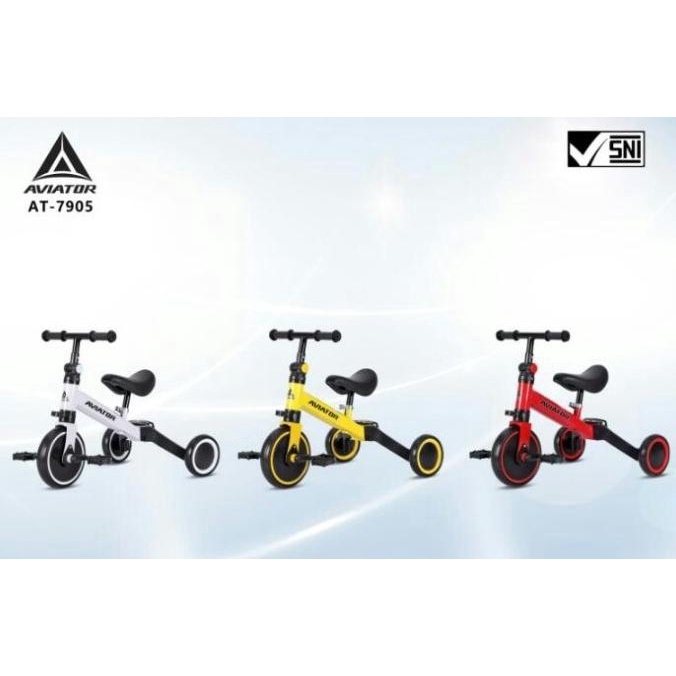 Sepeda Keseimbangan Aviator AT-7905 / Tricycle Anak Lipat Balance Bike