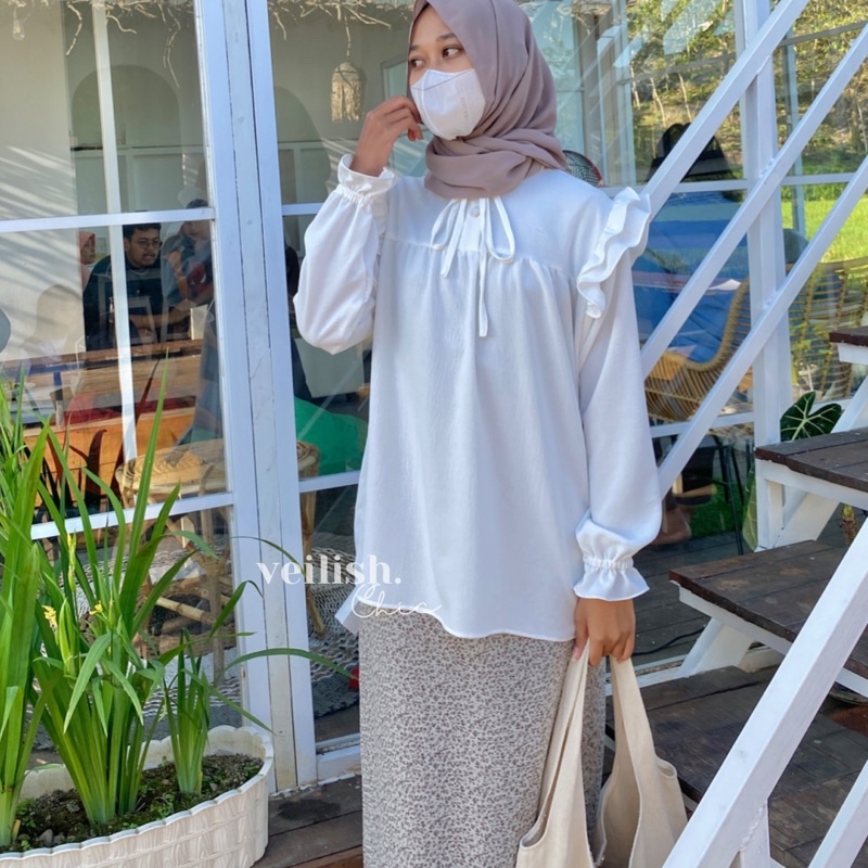 [veilish.chic] YEJI BLOUSE | BLOUSE RUFFLE