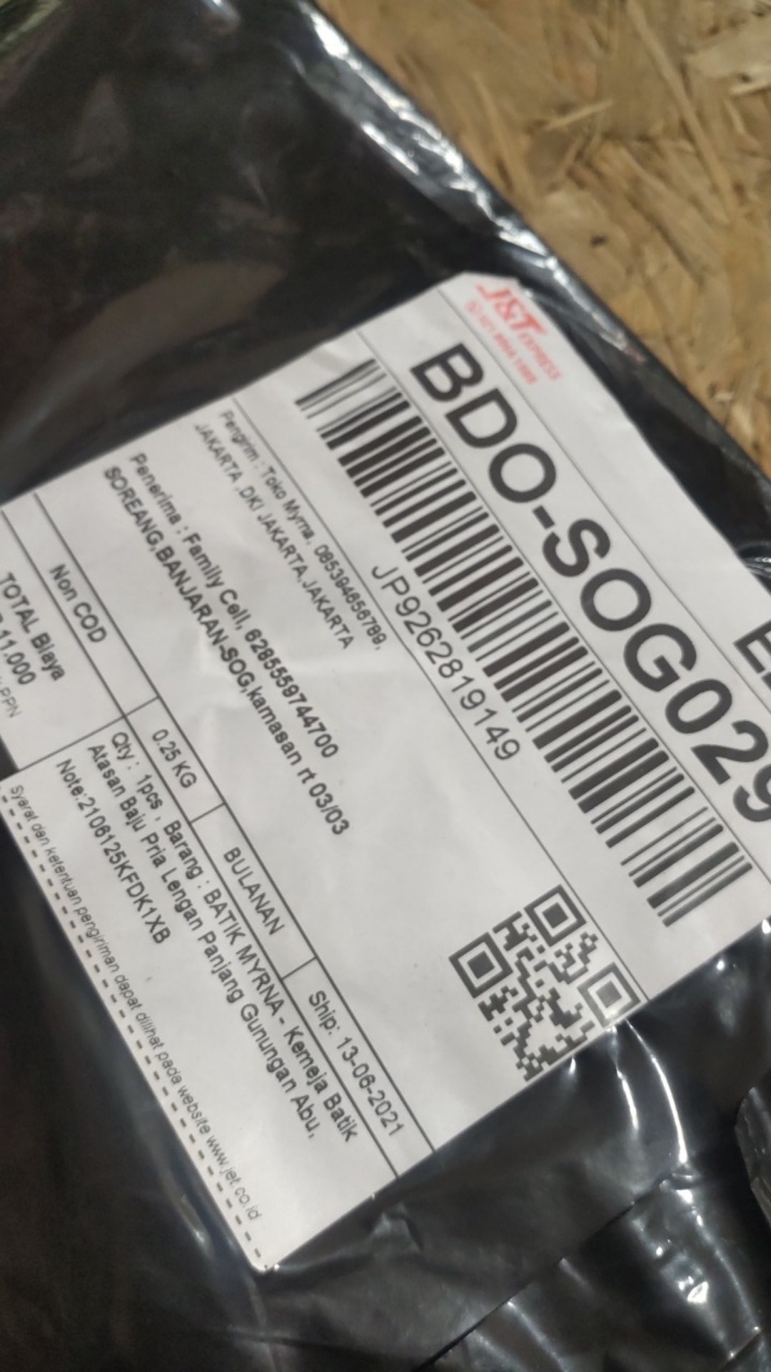 Batik Myrna - Kemeja Batik Atasan Baju Pria Lengan Panjang Gunungan Abu