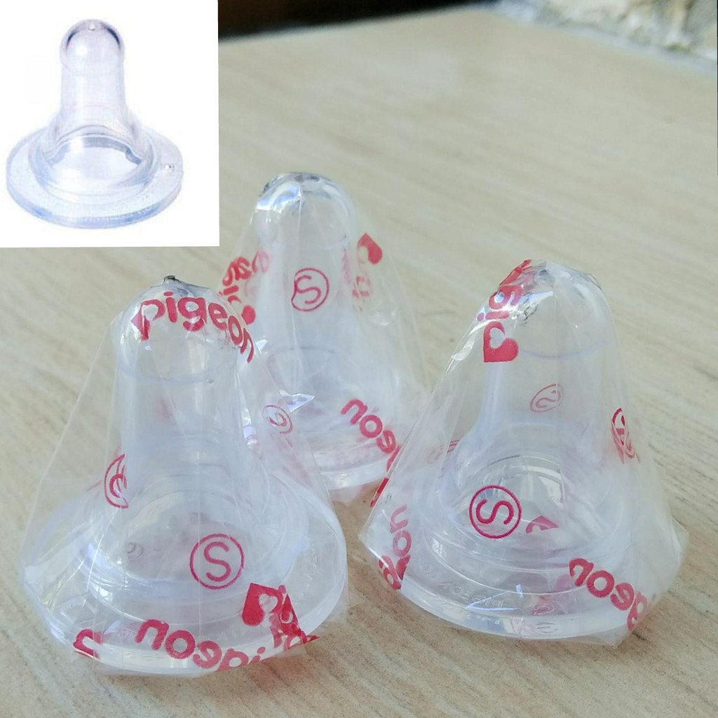 Uk. S Dot Silicone Nipple Pigeon Silikon Botol Susu Bayi Peralatan Baby New Born Perlengkapan Makan