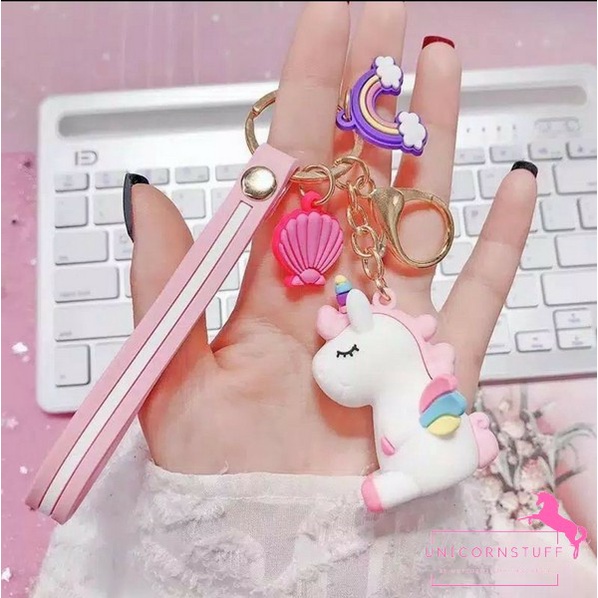 Gantungan Unicorn dengan Motif Bintang Tas Perempuan Sekolah Cewek