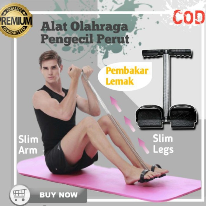 ALAT OLAHRAGA PENGECIL PERUT TUMMY TRIMMER ALAT FITNESS GYM OLAHRAGA DI RUMAH PELANGSING PERUT A1