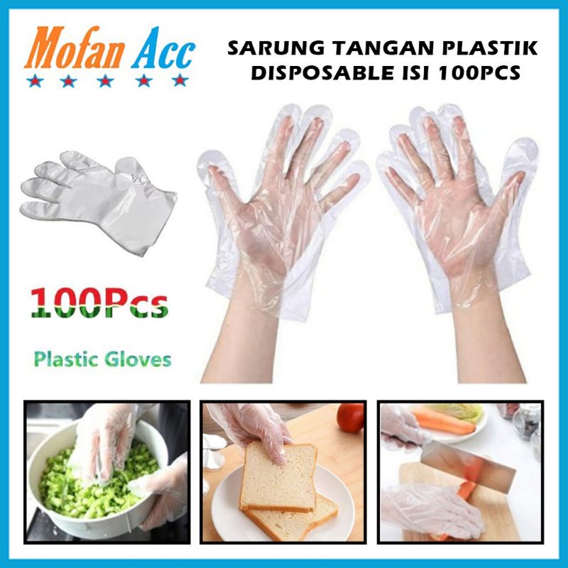 Sarung Tangan Plastik Isi 100 Pcs