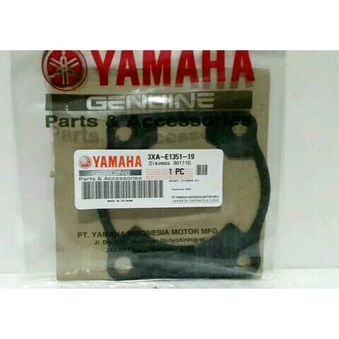 Gasket Paking Cylinder Blok Seher Seker F1 Force 1  Fiz R F1Z R Original Yamah