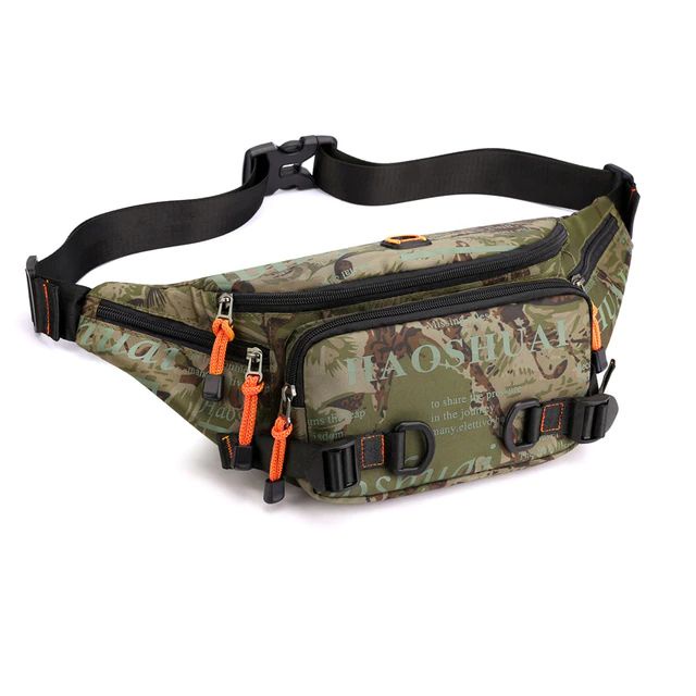 HAOSHUAI 5135 Tas Selempang Dada Pria Waistbag Anti Air Premium WK-SBY