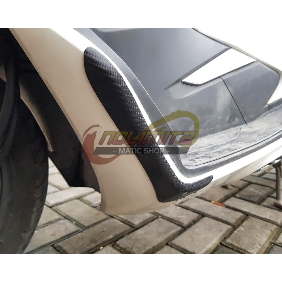 Cover Pelindung Dek Pijakan Kaki Depan Carbon Kevlar PCX 150 Lokal