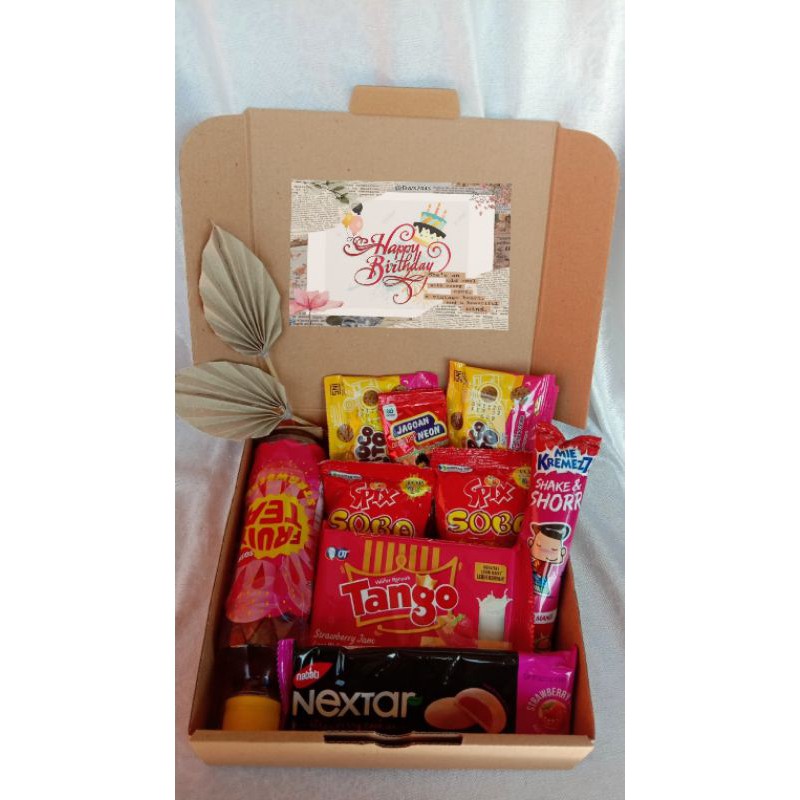 

HAMPERS SNACK /GIFT BOX/KADO ULTAH /Cowok /Cewek