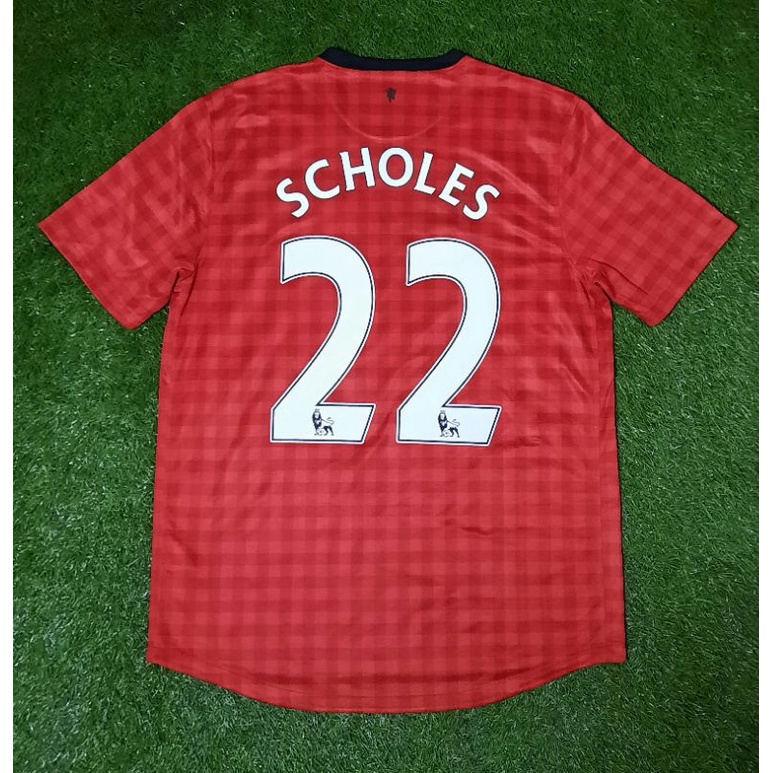 Jersey Manchester Utd Original 2012 2013 Home Scholes L