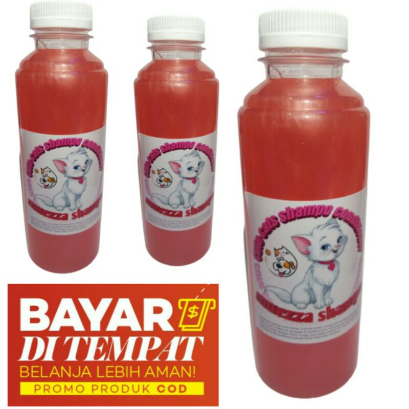 ‌shampo hewan fancy red sampo ukuran 250 ml untuk kucing anjing sampoo muezza anti kutu jamur tick and flea rontok Angora anggora sampho  mixdome bengal murah terlaris natural obat.