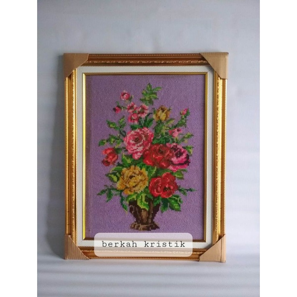 kristik jadi gambar bunga