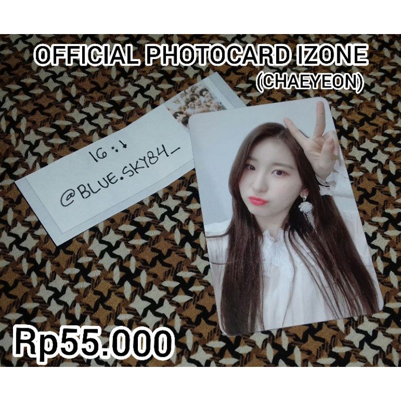 Official photocard izone chaeyeon