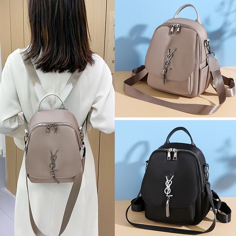 Tas Ransel Fashion Impir Ysl Tas Wanita Hitam Krem Bag Laptop