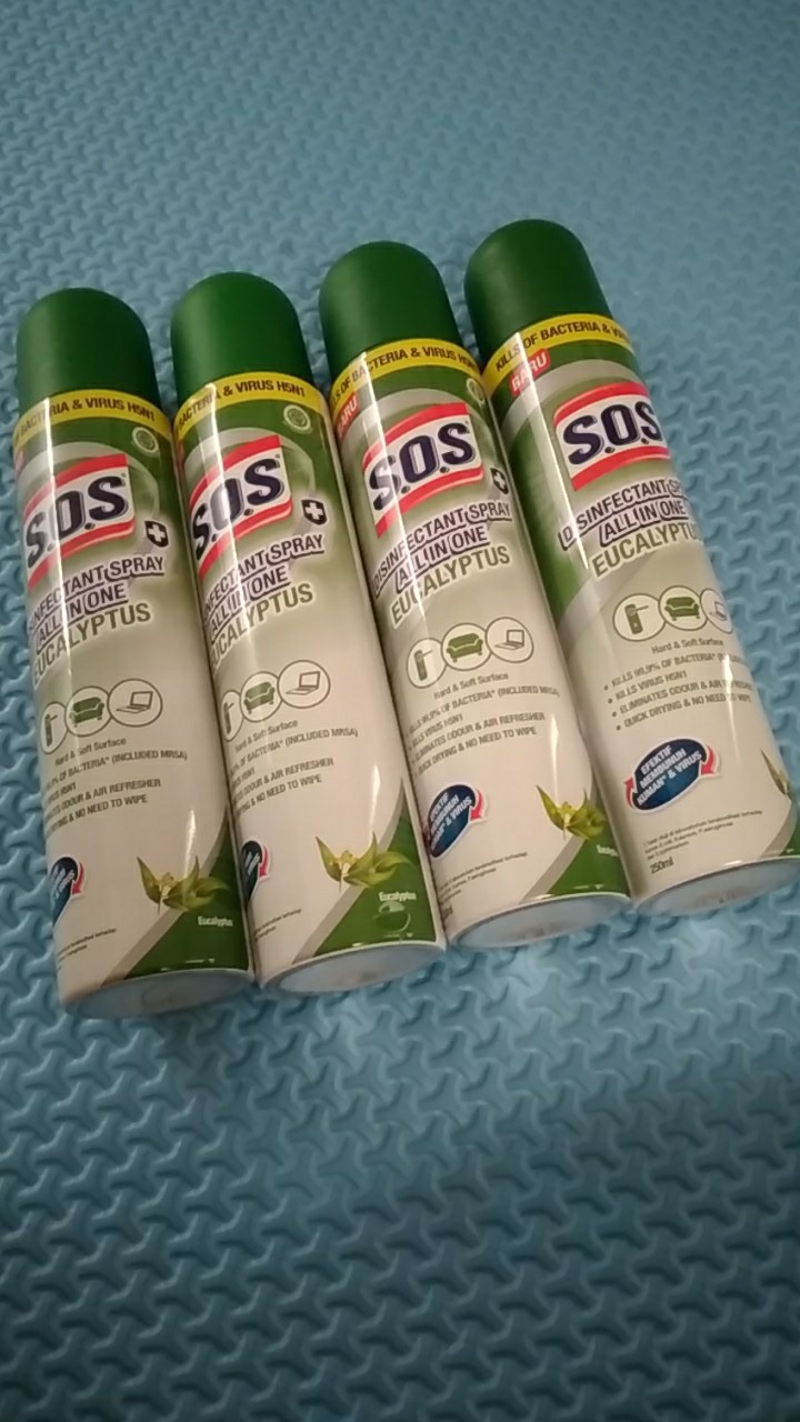 Sos Disinfectant Spray All In One Eucalyptus 250ml