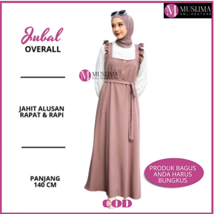 OVERALL DRESS  BAJU MONYET WANITA PREMIUM BY MUSLIMAONLINESTORE