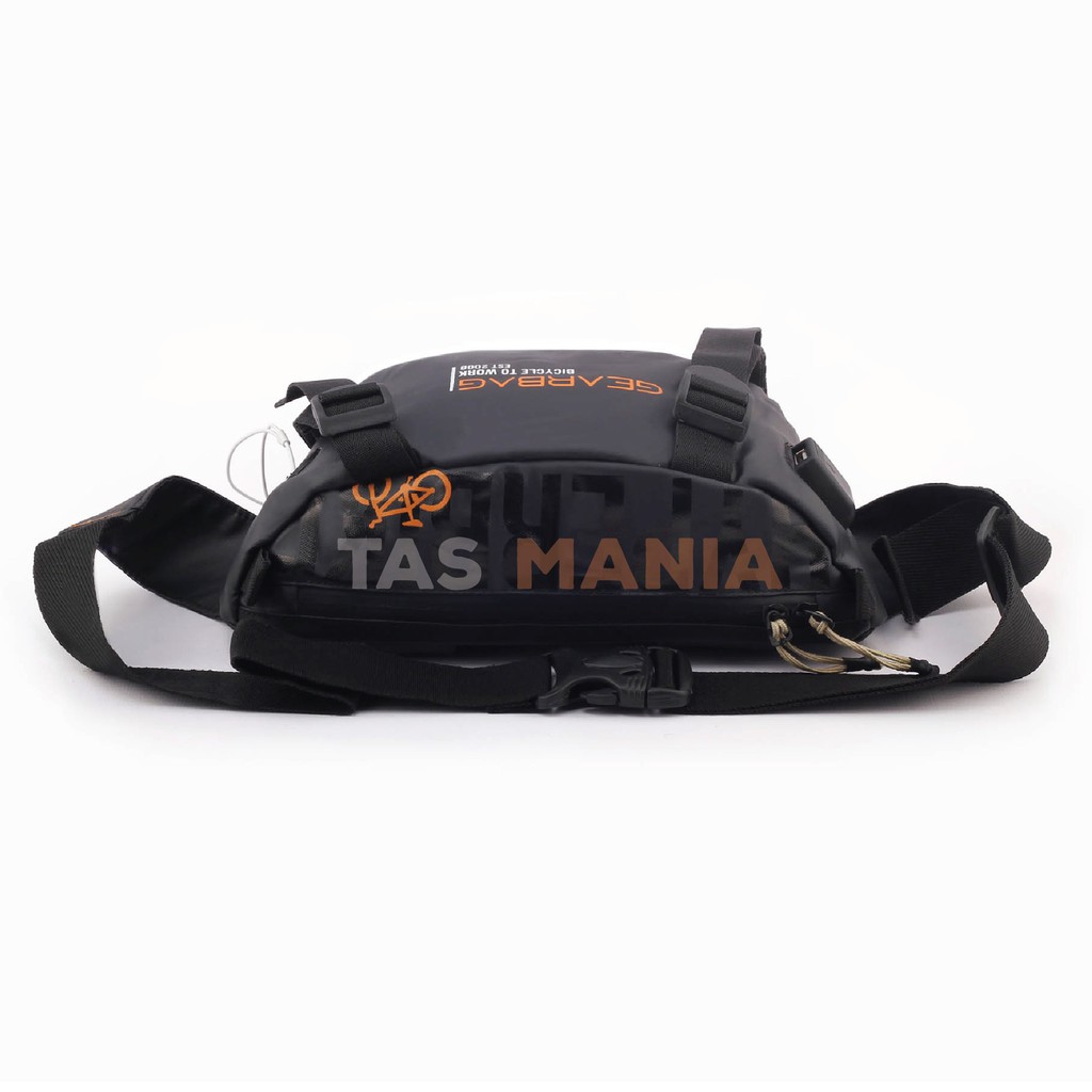 PTS - Gear Bag BICYCLE TO WORK Port -13135 - WITH EARPHONE HOLE Tas Sepeda Slempang Pria Waist Bag Outdoor