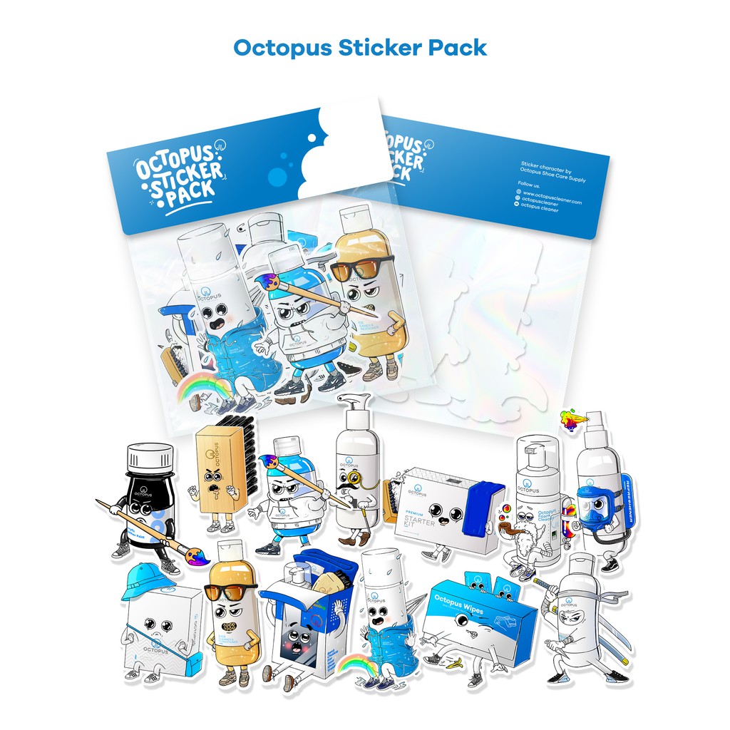 

Octopus Sticker Pack isi 8 stiker karakter random