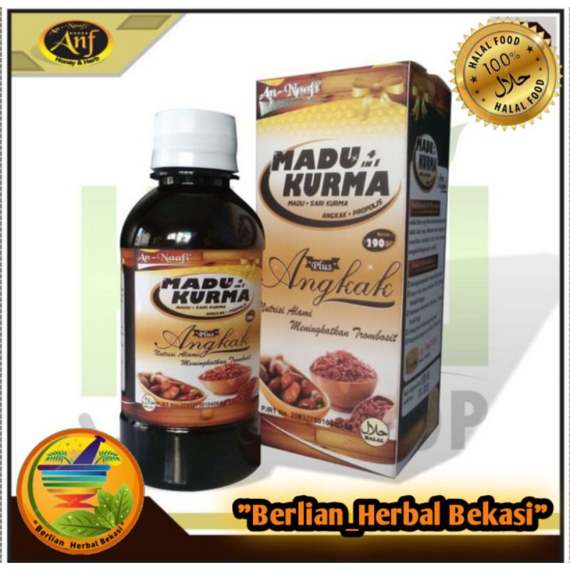 

Madu kurma 4 in 1 plus angkak propolis 290 gr An-naafi