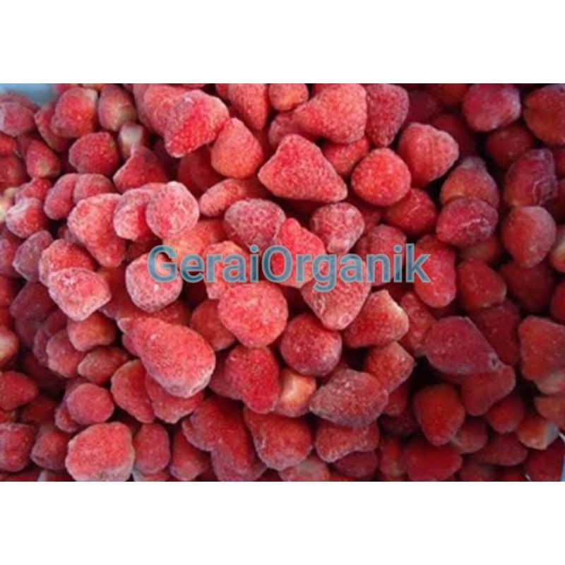 

250 gr STRAWBERRY ORGANIC NON GMO FROZEN / STROBERI ORGANIK FROZEN