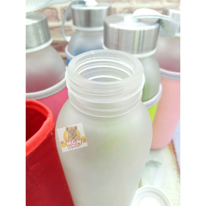 420ml botol kaca DOVE / Botol kaca buram + FREE SARUNG busa