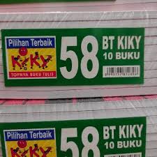 

Buku Tulis Sekolah Kiky [Isi 58 Lembar/Random/10 Buku]