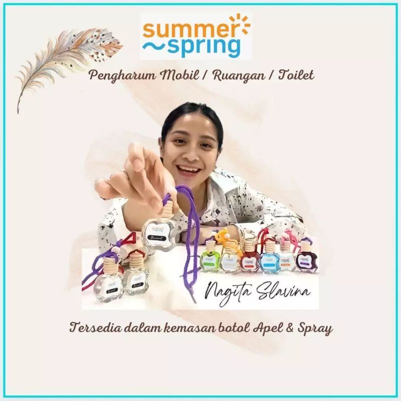 SUMMER SPRING BOTOL APEL PENGHARUM MOBIL RUANGAN TOILET LEMARI BY PARFUM SUMMERSPRING