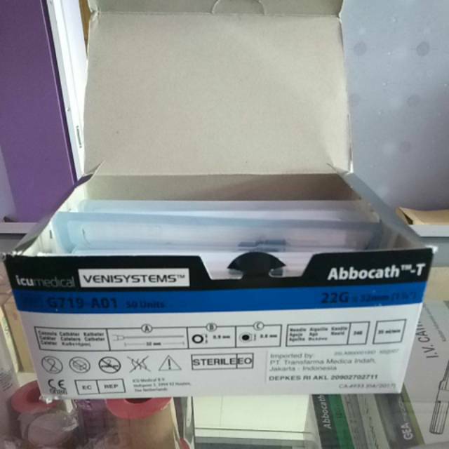 Abbocath 20 ,22 ,24,26 G