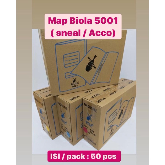 

BAYAR COD Map Biola 5001 (1 karton) Snel / Acco OBRAL Kode 278