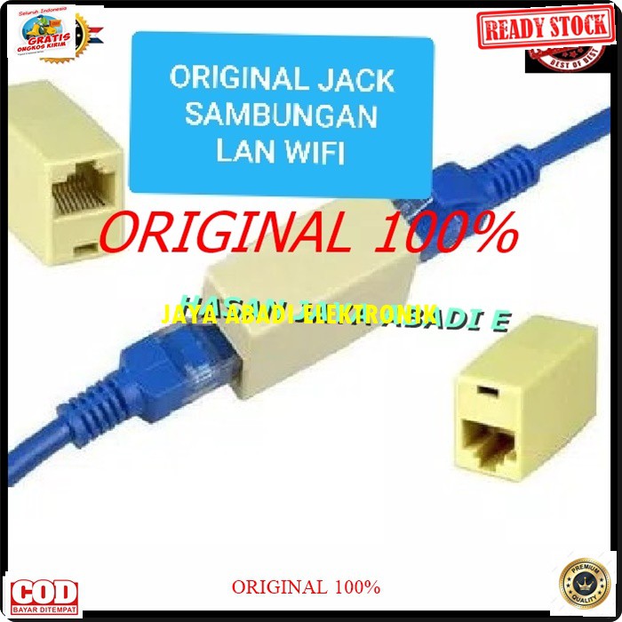 G277 BARREL RJ45 SOCKET SAMBUNGAN PENYAMBUNG DUA KABEL KABEL LAN KOMPUTER LAPTOP INTERNET CONEECTOR SAMBUNG CABLE UTP JARINGAN PERANGKAT KONEKTOR ELEKTRONIK SPLITTER SELECTOR ADAPTER PENGHUBUNG PENAMBAH JACK ORIGINAL ALAT HARGA SATUAN