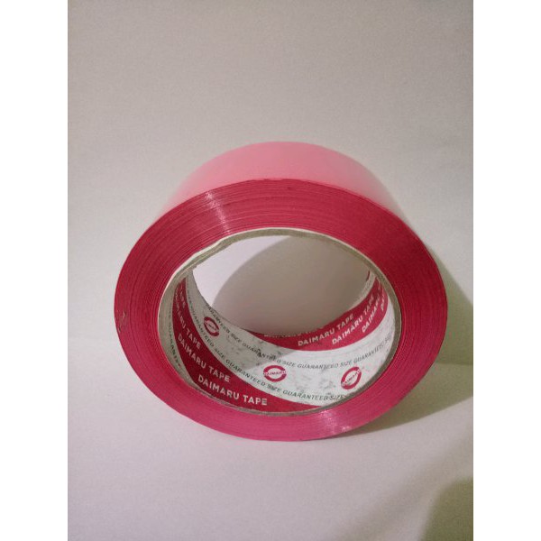 

BEST SELLER - Lakban Plastik Warna Pink Daimaru 48mmx100Mtr