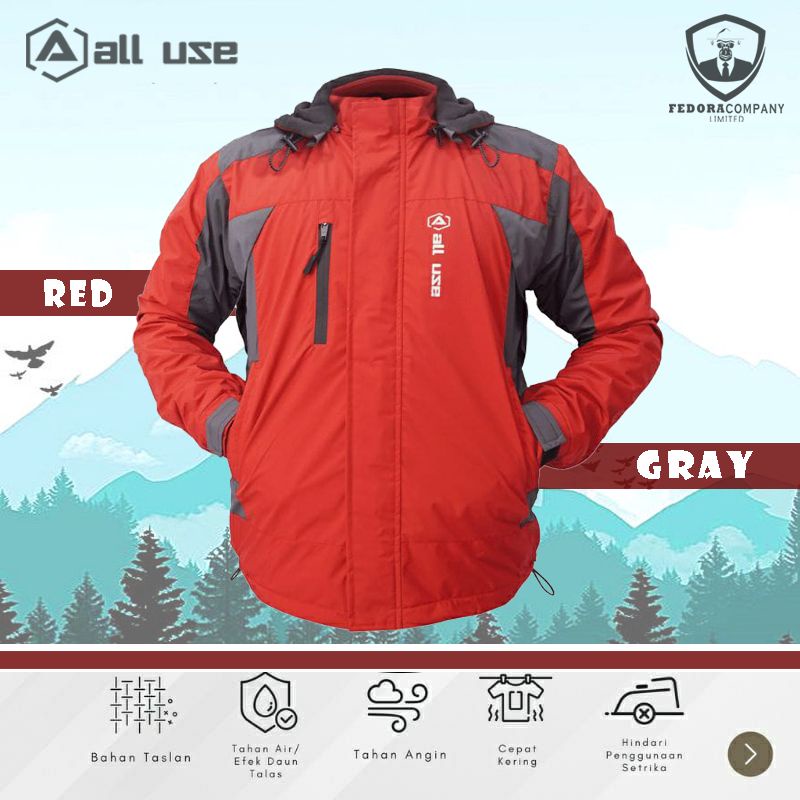 Jaket gunung all use outdoor waterproof