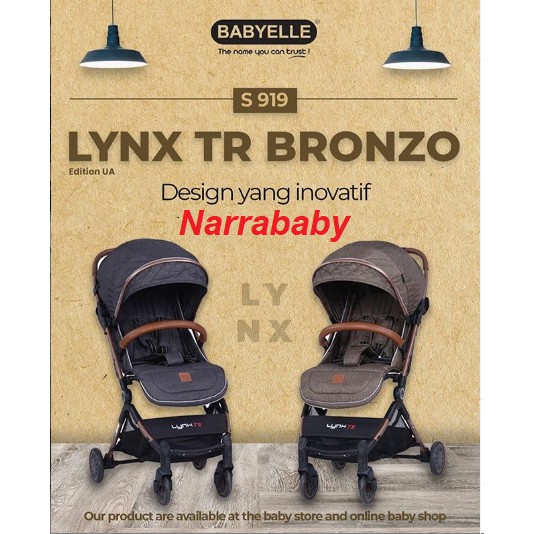 Stroller Koper Kereta Dorong Bayi Babyelle B/S S-919 Lynx TR &amp; Bronzo Edition