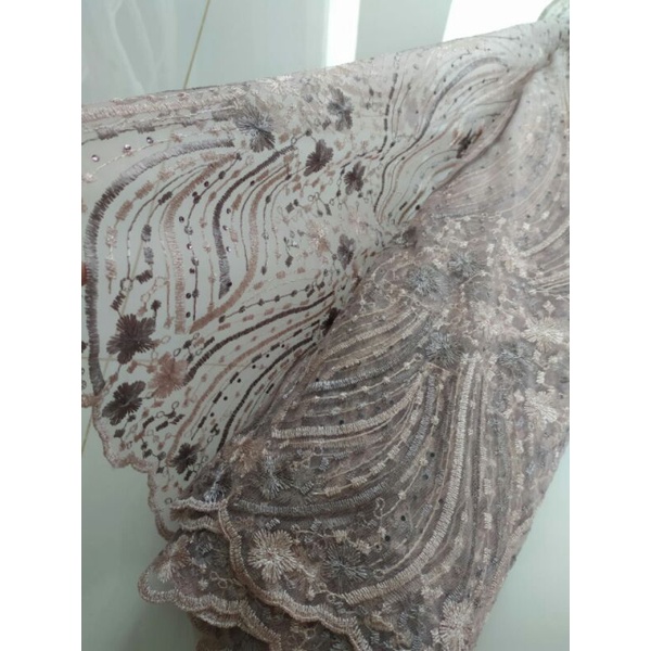 {ELDINA TEXTILE} BROKAT TILE / KAIN TILE / KEBAYA /GAUN