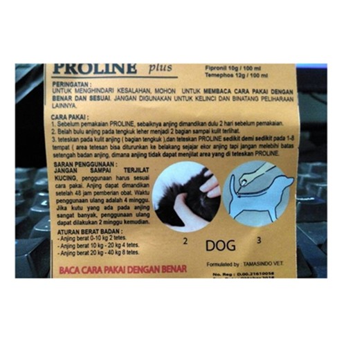 Proline Dog 2.5ml Obat Kutu Anjing Pembasmi Telur Larva Anak Kutu Plus