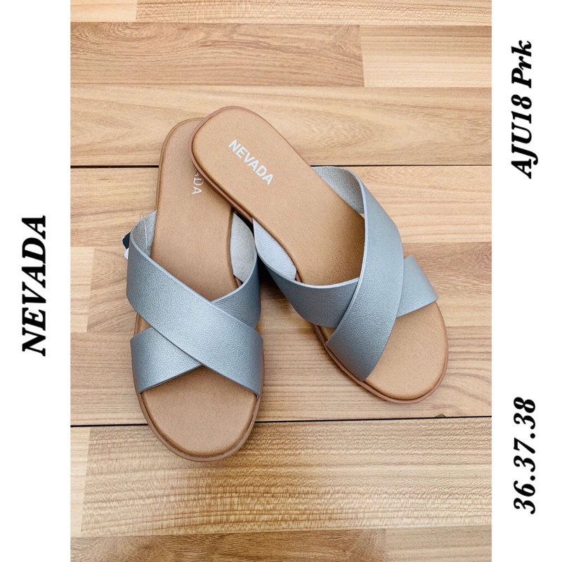 Nevada Sandal Silang Perak