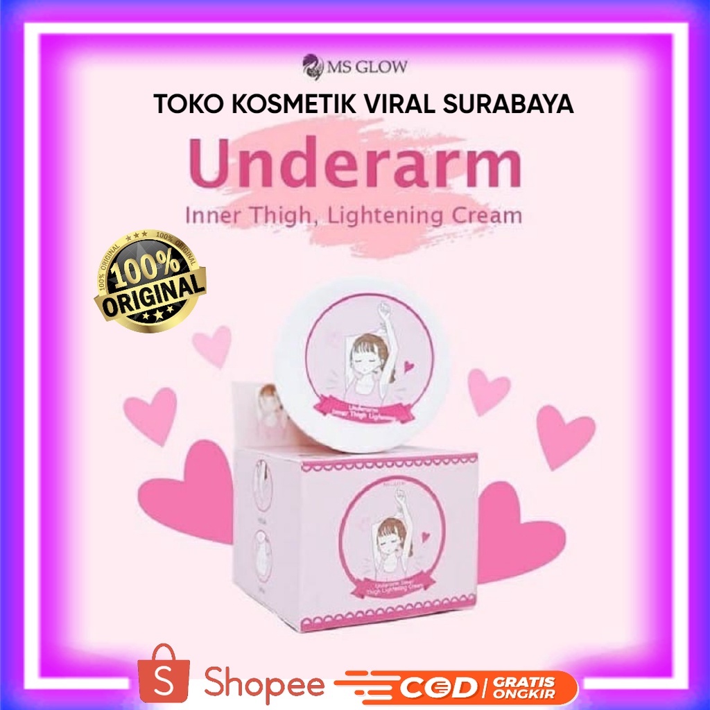 UNDERARM MS GLOW/CREAM PEMUTIH KETIAK/UNDERARM TERMURAH