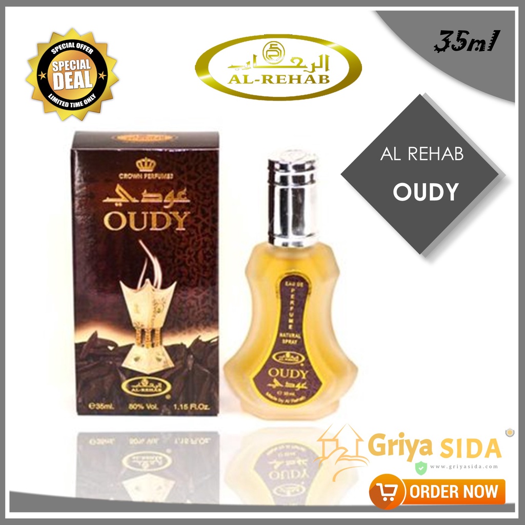 Parfum al rehab oudy 35ml original minyak wangi OUDY alrehab spray PROMO!