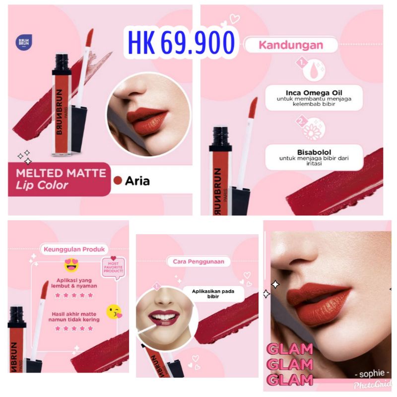 LIP MATTE ARIA BRUNBRUN PARIS PROMO