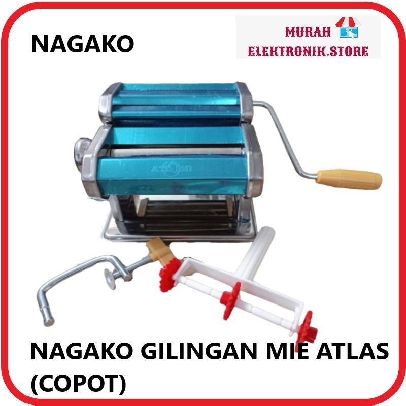 NAGAKO PASTA MAKER // GILINGAN MIE // GILINGAN MOLEN TOP QUALITY STEEL Free Bubble