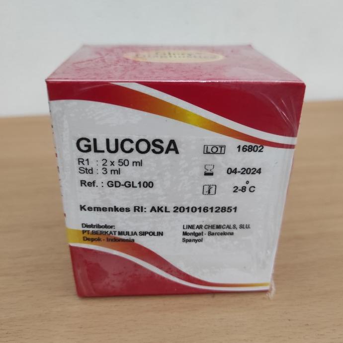 sale Reagen Glukosa - Glucose 2x50 ml, 2x100ml, 4x100 ml Glory termurah