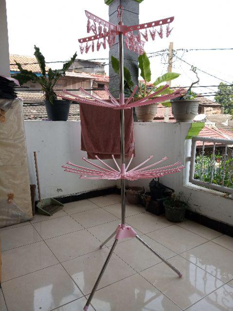 Jemuran Pakaian Lipat Gantungan Lipat  Megahome
