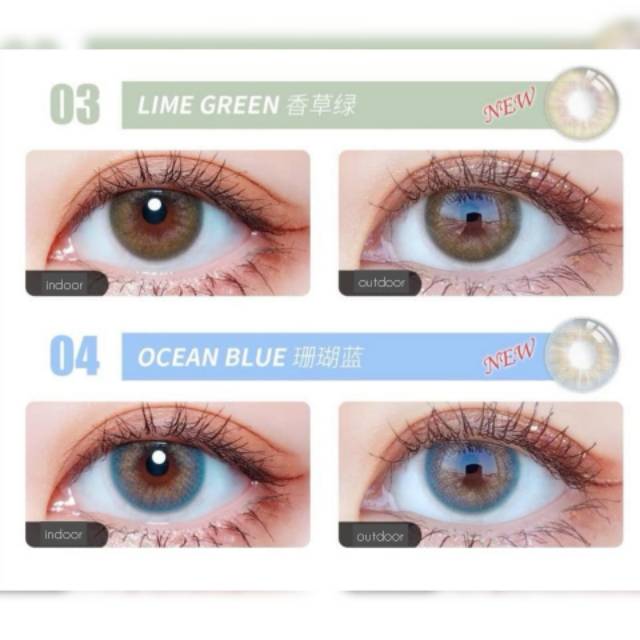 Softlens i-DoL Desire by Princess - Warna Euro Amber Lime Ocean