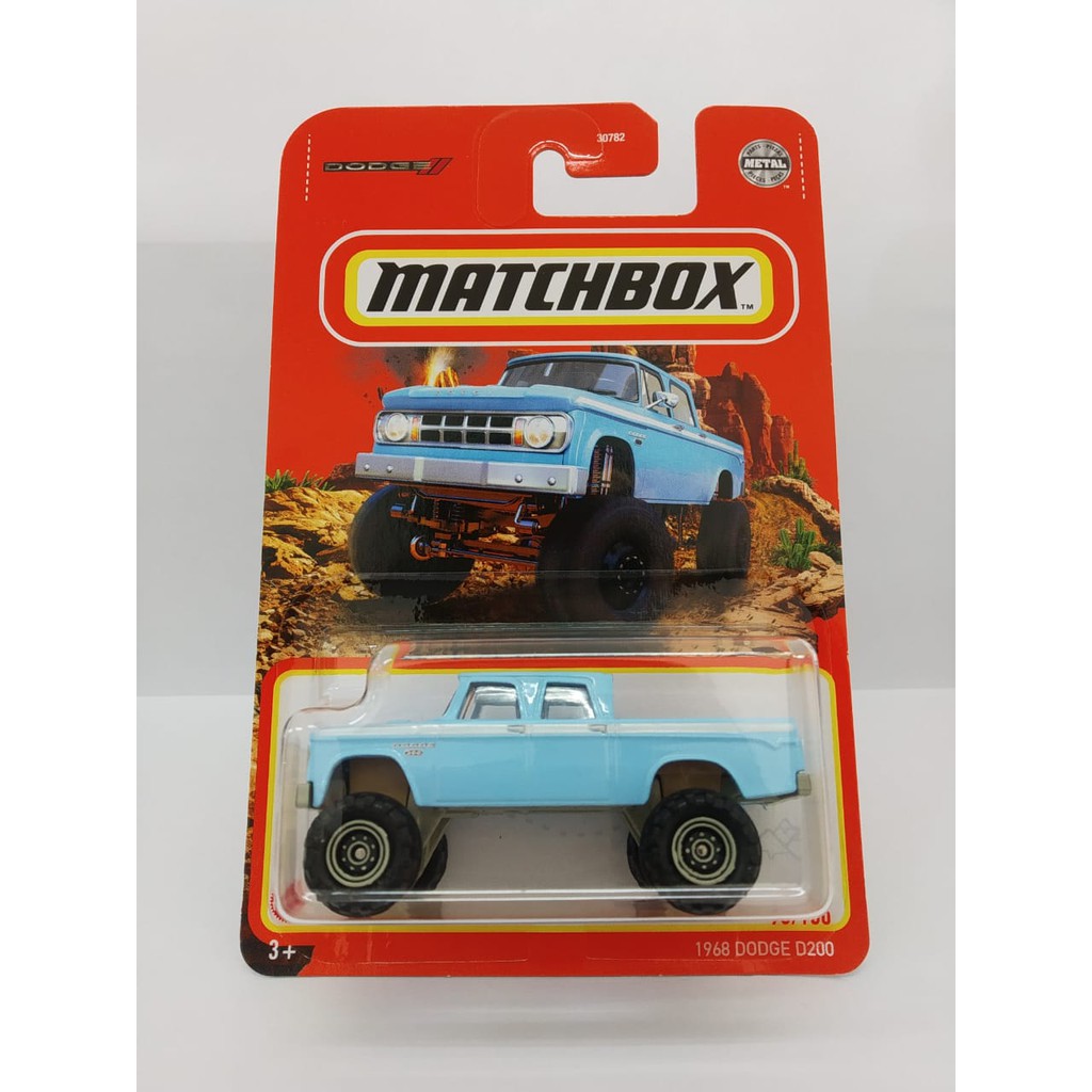 Diecast Matchbox 1968 Dodge D200 Pickup MBX 93/100 Mobil Mainan Pick Up Anak Cowok Laki Hobi Koleksi