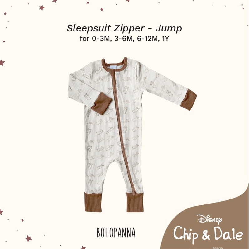 Bohopanna Sleepsuit Zipper Motif Alice in Wonderland