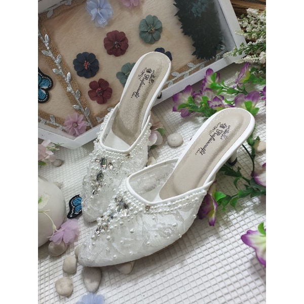 rafaizoutfit sepatu wanita angela putih 5cm runcing