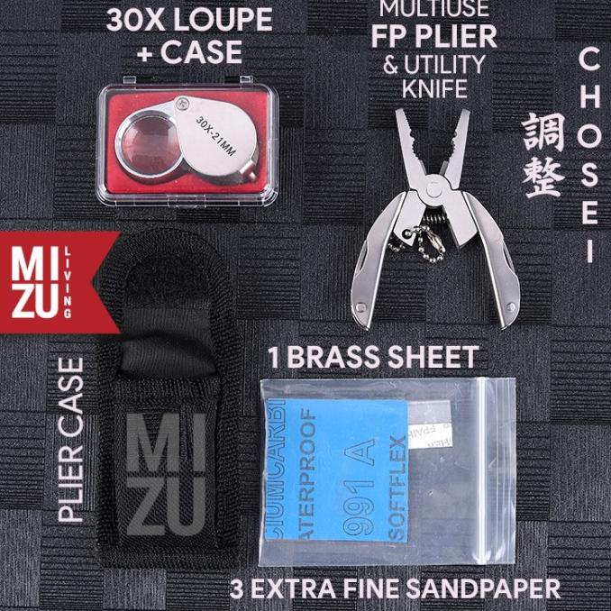 

MIZU CHOSEI FOUNTAIN PEN REPAIR & TUNING SET Plier Loupe Sandpaper ---Terbaru---