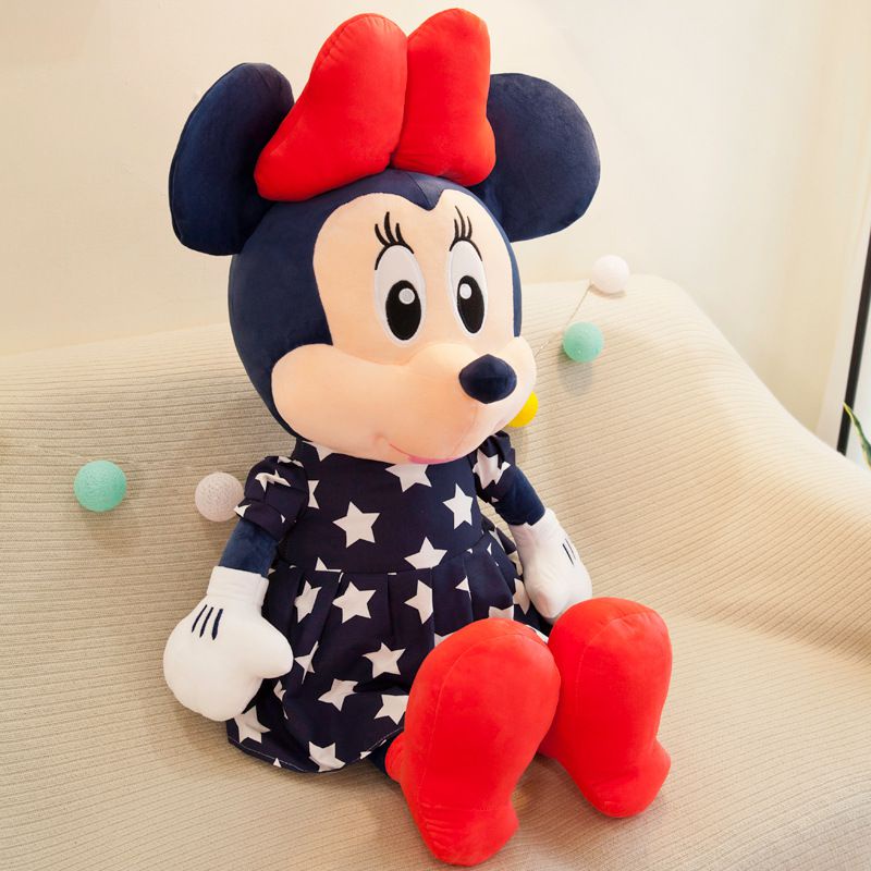 95cm Large Mainan Lovely Mickey Mouse Minnie Plush Toys Soft Stuffed Dolls Kids Plushes Gift Boneka